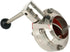 HBDQOMRV 2" 51mm SS304 Stainless Steel Hygienic Welded Butterfly Valve for Brewing Beer Dairy