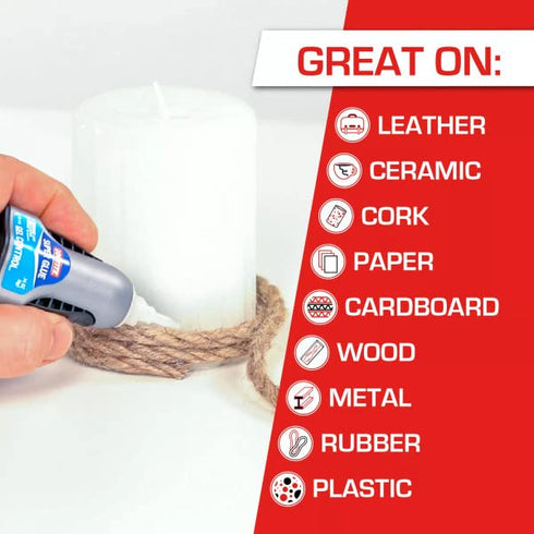 Loctite Super Glue Gel Control, Clear, 0.14 fl oz Bottle, 6 Pack - Superglue for Plastic, Wood, Metal, Crafts & Repair,