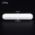 MECCANIXITY Magnetic Stirrer Mixer Stir Bar Rod 50mm(2") x10mm with Ring Shape Coating Magnet White for Laboratory 2Pcs