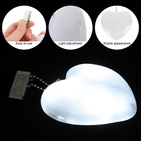 2PCS VICASKY Heart Purse Light for Handbag Accessories - Sensor Touch Control Heart Shaped Purse Lamp : Portable Small
