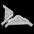 12PCS Plastic White 90 Degree Cabinet Triangle Brackets, Corner Support Braces for Furniture and Accessories