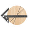 Aluminum Imperial Circle Center Positioning Ruler, 45/90 Degree Positioning, Multi-Function Arrow Ruler, High-Precision