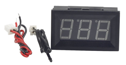 UCTRONICS 0-167°F Fahrenheit Digital Temperature Meter | Blue LED Display with Black Case