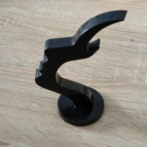 Generic Unique Curved Glasses Holder, Safe Artistic Storage Solution with Minimalist Design, Desktop or Bedside Table