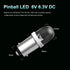 Keiurot GE44 47 756 755 Ba9s LED Bulbs, 20-Pack, Pinball Machine Light Bulb, Fits Fender 1893 1895, 6V DC White