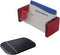 Enyuwlcm Acrylic Desktop Business Card Holder Display for Desk – Elegant Business Card Stand for Office, Red/Clear with