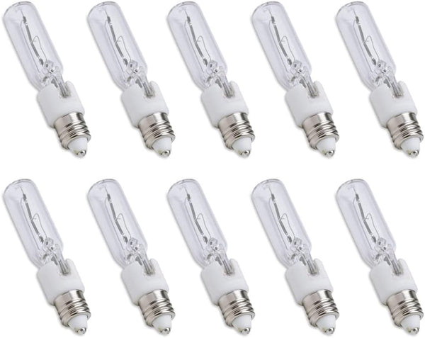 lumenivo JDE11 120V 75W Halogen Light Bulb T4 Halogen Decorative, Cabinet, Ceiling,