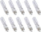 lumenivo JDE11 120V 75W Halogen Light Bulb T4 Halogen Decorative, Cabinet, Ceiling,
