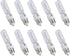 lumenivo JDE11 120V 75W Halogen Light Bulb T4 Halogen Decorative, Cabinet, Ceiling,