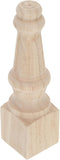 Unfinished Wooden Furniture Leg, 9.5'' Tall Carved Wood Leg Replacement Parts for