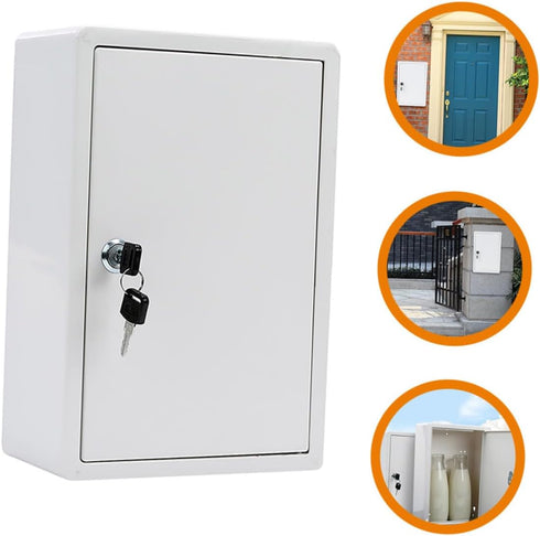 Mailbox Package Lockable Outdoor Plastic Milk Box for Wall Mounted Fresh Dairy Holder Decorative and Functional Design