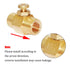 Joywayus Brass Push Button Check Valve Switch 1/4" NPT Female Thread Shut-off Valve.