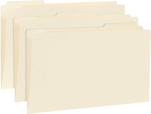 Blue Summit Supplies 50 Pack Heavy Duty Manila File Folders 11x17.5, 14 PT Paper for Prints, Plans, Drawings