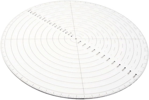10" Round Center Finder Compass for Wood Turners, Clear Acrylic for Drawing Circles, Woodworking Tool