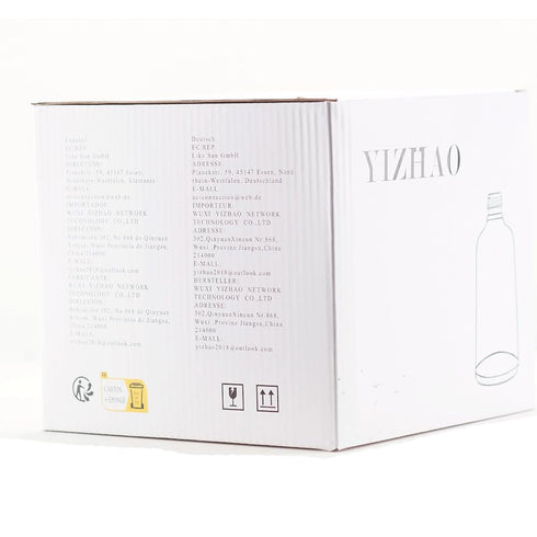 YIZHAO Blue Glass Dropper Bottle, 4oz Tincture Bottles with Glass Dropper for Essential Oils, 9 Pcs