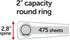 OfficeMax Durable Reference Binders, Round Ring 2", Black