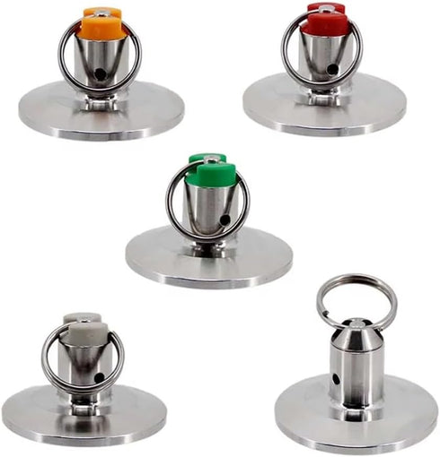AMHUKIP 1pcs 1.5" 17-100psi Applications(17psi) Adjustable Tri Clamp Pressure Relief Valve End Cap - for Home Brewing
