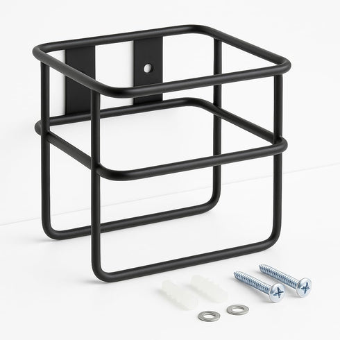 Getzi Wall Mount Spray Bottle Holder Durable Steel Rack for Spray Bottles Space-Saving