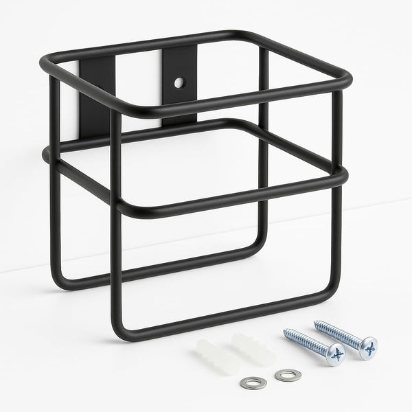 Getzi Wall Mount Spray Bottle Holder Durable Steel Rack for Spray Bottles Space-Saving