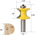 Set 5 Set 1/8" 3/16" 1/4" 5/16" 3/8" 1/2 Inch of Half Round Bullnose Router Bits Woodworking Milling Cutter Tool