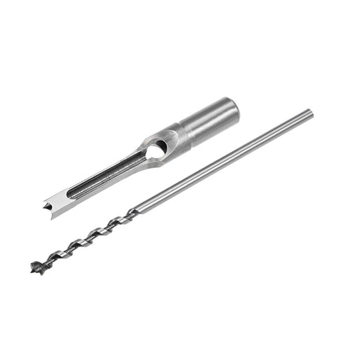 uxcell Square Hole Drill Bit, 3/8" High-Carbon Steel for Woodworking, 2 Pcs