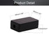 Fielect Junction Box ABS Plastic Dustproof Universal Electrical Project Enclosure Black 1.89 x 1.02 x 0.61 inch, 4Pcs