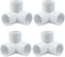 Biaungdo 4 Pcs 1/2" PVC Pipe Fitting, 3 Way Elbow Pipe Connector Furniture
