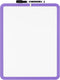Mr. Pen Dry Erase Board, 14” x 11” with Black Marker, Purple Frame, Small White Board for Kids and Students