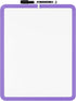 Mr. Pen Dry Erase Board, 14” x 11” with Black Marker, Purple Frame, Small White Board for Kids and Students