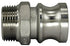 Duda Energy CamPlug-M050 304 Stainless Steel Cam-and-Groove Pipe Fitting Adapter, 1/2" Cam Lock Plug x 1/2" Male NPT