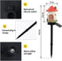 YZYOE Solar Powered Red Mushroom House Lamp, Garden Decoration Resin Cute Mushroom House Floor Lamp Wireless Dusk
