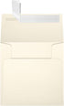 LUXPaper Square Invitation Envelopes | Peel & Press | Natural Linen | 3 1/4" x 3 1/4" | 80lb. Text | 50 Qty