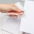 Clear Acrylic Stapler, Rose Gold Desktop Stapler, Cute Mini Staplers for No.10 Staples Refill, Heavy Duty
