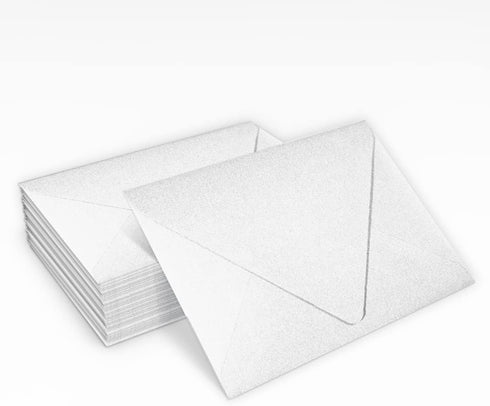 LUXPaper Crystal Metallic A2 Contour Flap Invitation Envelopes | 4 3/8" x 5 3/4" | 80lb Text | 50 Qty