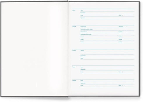 E7-B Expanded Hardcover Lab Notebook, 144 Pages, 9.25 x 11.75 in (23.5 x 30 cm), Permanent Bound, Grid