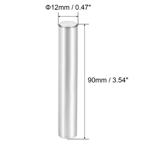 uxcell 12 x 90mm Dowel Pin, 304 Stainless Steel Wood Bunk Bed Dowel Pins, Shelf Pegs Support (2Pcs)