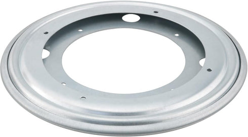 WHYHKJ 8 inch Circular Rotating Plate Bearing White Zinc Silver Multi Purpose Rotating Bookshelf Base Furniture
