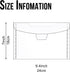 Hukado Clear Plastic Envelopes, 60 Pcs 9''x7'' for Cash, Photo & Document Storage, Reusable Waterproof Holder