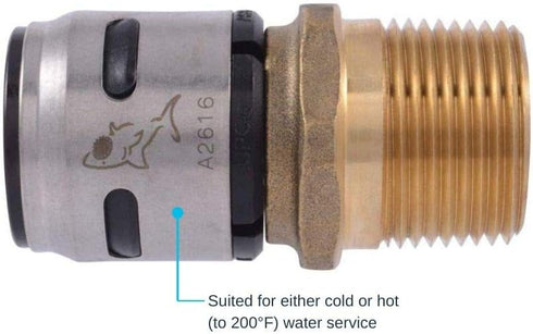 SharkBite 1/2 Inch EvoPEX Female Adapter, Push to Connect Plumbing Fitting, PEX, Model K072Z2