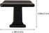4pcs Zinc Alloy Solid Wardrobe Handles Single Hole Practical Drawer Pulls Cabinet Bedside Table Knobs in Black Brass