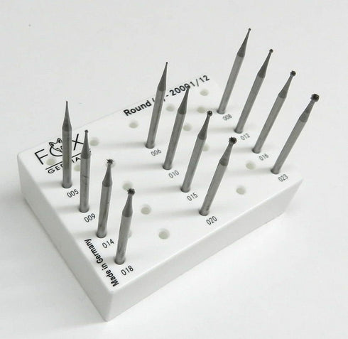 Jewelry Making Burs Set, Round Shape Ball Burs, Jewelers Fig1 005-023, Made in Germany