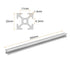 uxcell 4 Pcs T Slot 2020 Aluminum Extrusion Profile European Standard 350mm x 20mm Linear Rail Extrusion Frame for 3D Printer, CNC, DIY (Silver Tone)