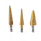 3 Piece Step Drill Bit Set with Pouch - 28 Sizes, Impact Driver Compatible