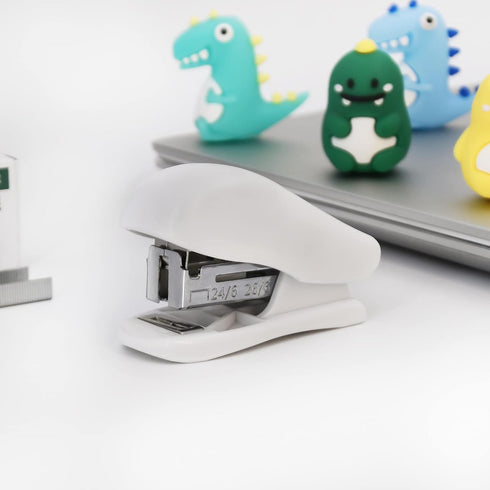 Mini Stapler with Staples, 25 Sheet Capacity, Small Stapler with 640 Standard Staples, Cute Travel Size, White