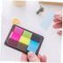 NUOBESTY Transparent Sticky Notes, Page Markers, 3 Colors for Highlighting Writable Repositionable Tabs