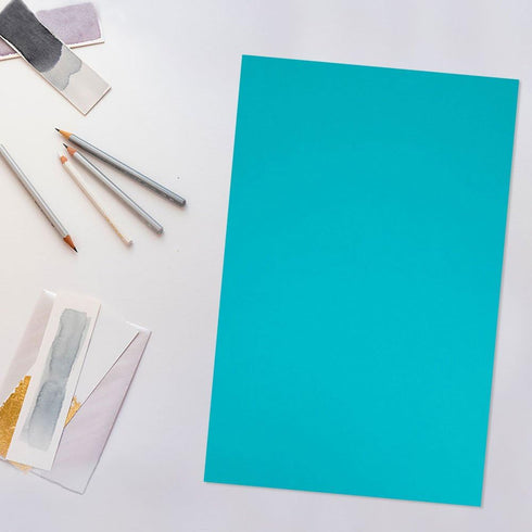 JAM PAPER Ledger Matte 24lb Paper, 11 x 17 Tabloid, Sea Blue Recycled, 100 Sheets/Pack