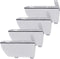 Homoyoyo 4pcs Metal Furniture Support Feet Angled Sofa Legs Cabinet Table Replacement