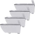 Homoyoyo 4pcs Metal Furniture Support Feet Angled Sofa Legs Cabinet Table Replacement