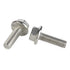 M8 x 10mm Flanged Hex Head Bolts - Stainless Steel 304, DIN 6921, 20 PCS