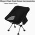 MOPFOL 4 Supports(14mm) Pcs Non-Slip Chair Foot Covers Anti-Sink Stabilizer Pads for Camping Chairs on Grass, Sand